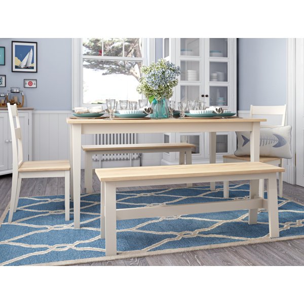 Breakwater Bay Beecher Falls Dining Set with 2 Chairs and 2 Benches